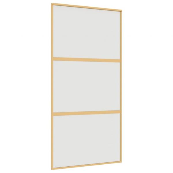 Schiebetür Golden 102,5x205 cm Matt ESG-Glas und Aluminium