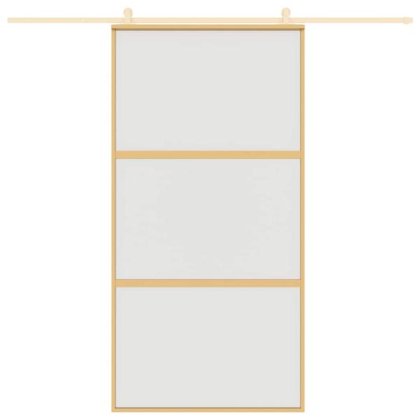 Schiebetür Golden 102,5x205 cm Matt ESG-Glas und Aluminium