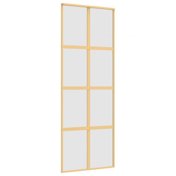 Schiebetür Golden 76x205 cm Matt ESG-Glas und Aluminium