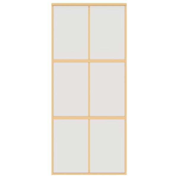 Schiebetür Golden 90x205 cm Matt ESG-Glas und Aluminium