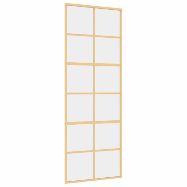 Schiebetür Golden 76x205 cm ESG-Klarglas und Aluminium