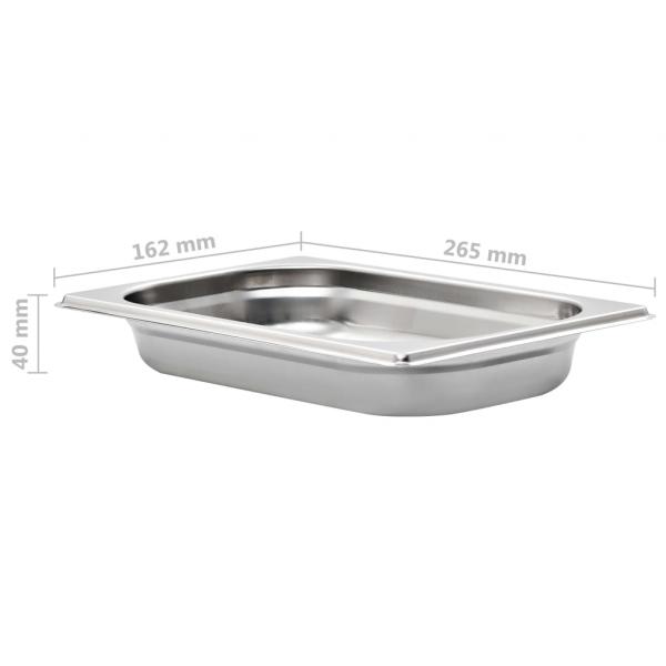 Gastronormbehälter 12 Stk. GN 1/4 40 mm Edelstahl 