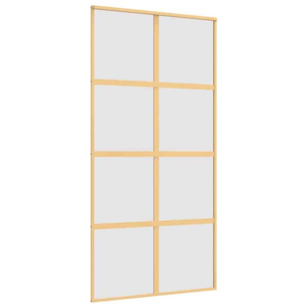 Schiebetür Golden 102,5x205 cm Matt ESG-Glas und Aluminium