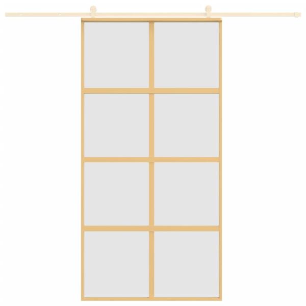 Schiebetür Golden 102,5x205 cm Matt ESG-Glas und Aluminium