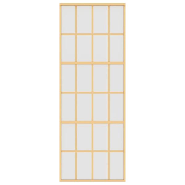 Schiebetür Golden 76x205 cm Matt ESG-Glas und Aluminium