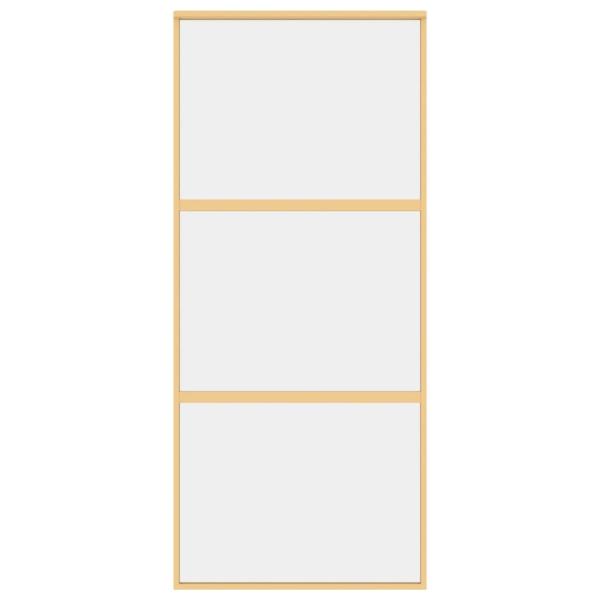 Schiebetür Golden 90x205 cm ESG-Klarglas und Aluminium