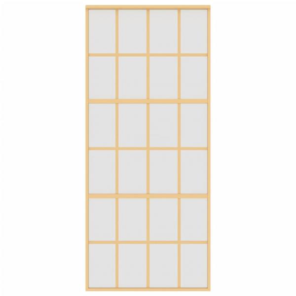 Schiebetür Golden 90x205 cm Matt ESG-Glas und Aluminium