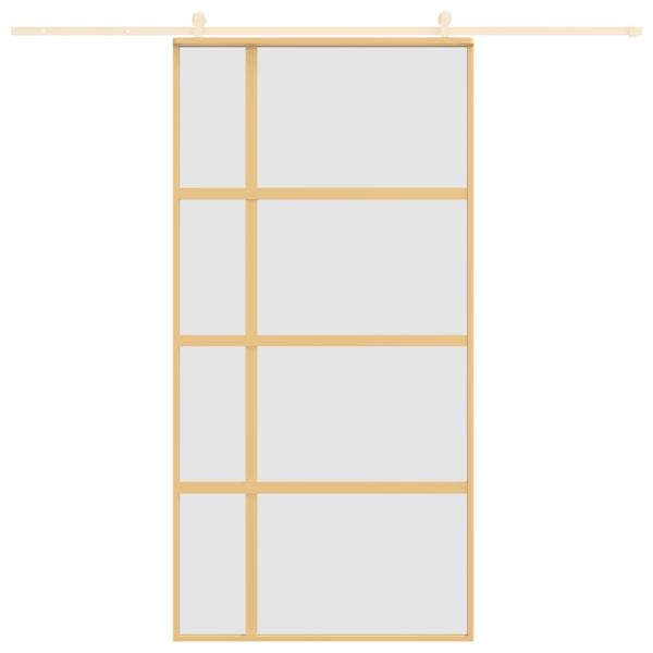 Schiebetür Golden 102,5x205 cm Matt ESG-Glas und Aluminium