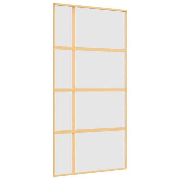 Schiebetür Golden 102,5x205 cm Matt ESG-Glas und Aluminium