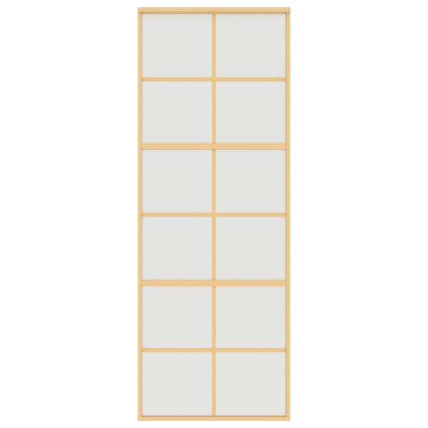 Schiebetür Golden 76x205 cm Matt ESG-Glas und Aluminium