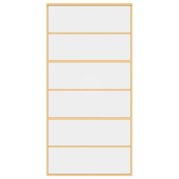 Schiebetür Golden 102,5x205 cm ESG-Klarglas und Aluminium