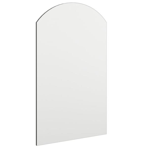 Spiegel mit LED-Leuchten 70x40 cm Glas Bogenförmig