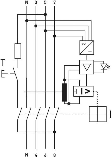 Doepke DFS 4 063-4/0,30-B+ Fehlerstromschutzschalter, 63/0,3A, 4-Polig, Typ B+ (09146895)