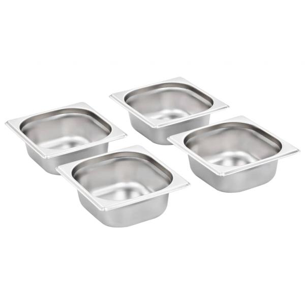 Gastronormbehälter 12 Stk. GN 1/6 65 mm Edelstahl 