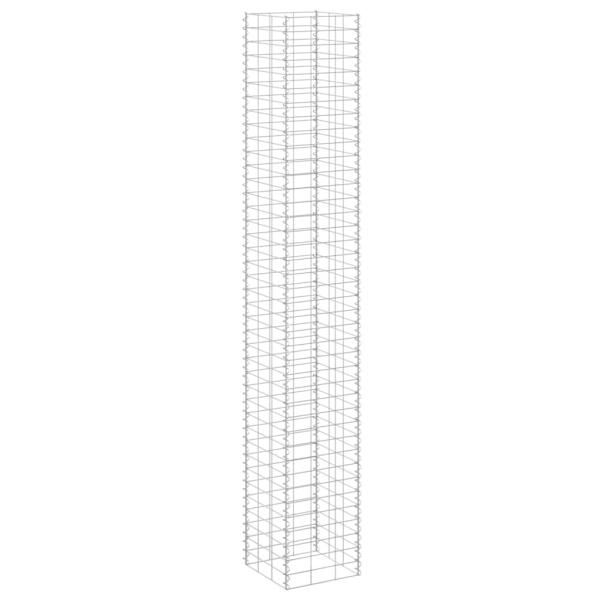 Gabionen-Hochbeete 3 Stk. 30x30x200 cm Eisen