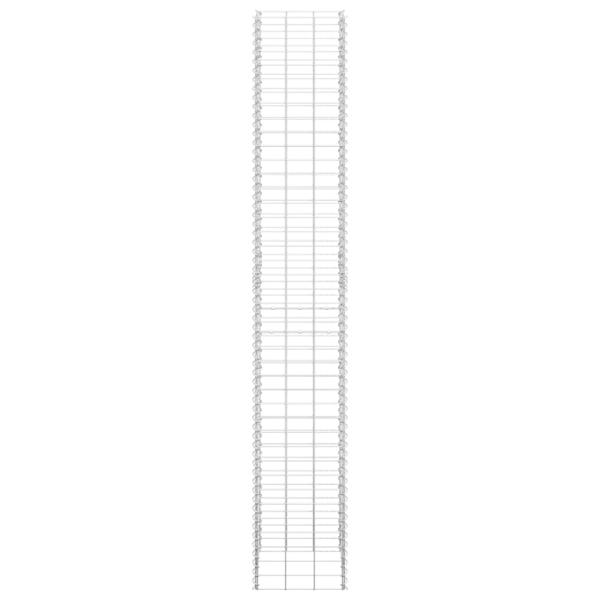Gabionen-Hochbeete 3 Stk. 30x30x200 cm Eisen