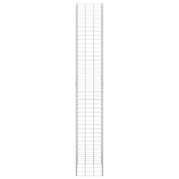 Gabionen-Hochbeete 3 Stk. 30x30x200 cm Eisen