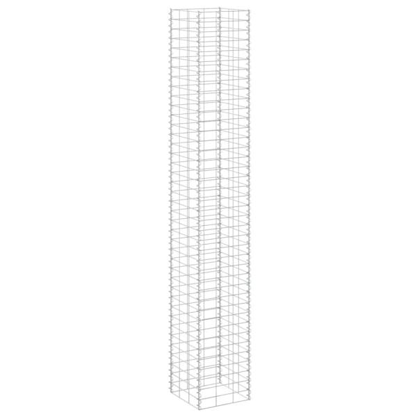 Gabionen-Hochbeete 3 Stk. 30x30x200 cm Eisen
