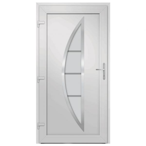 Haustür Weiß 108x208 cm PVC