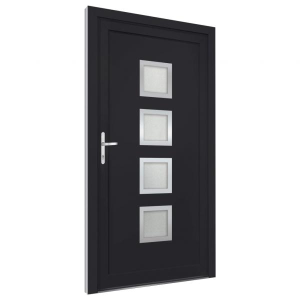 Haustür Anthrazit 108x200 cm PVC