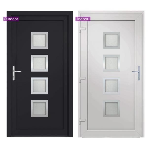 Haustür Anthrazit 108x200 cm PVC
