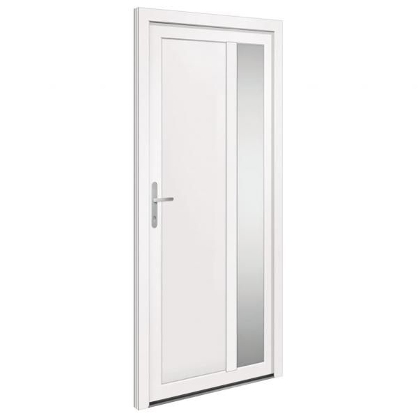 Haustür Weiß 98x208 cm PVC