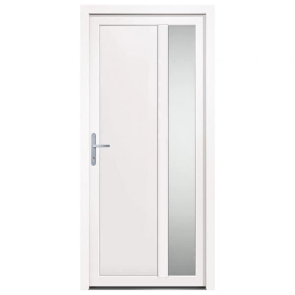 Haustür Weiß 98x208 cm PVC