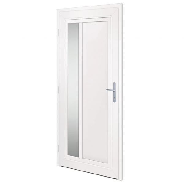 Haustür Weiß 98x208 cm PVC