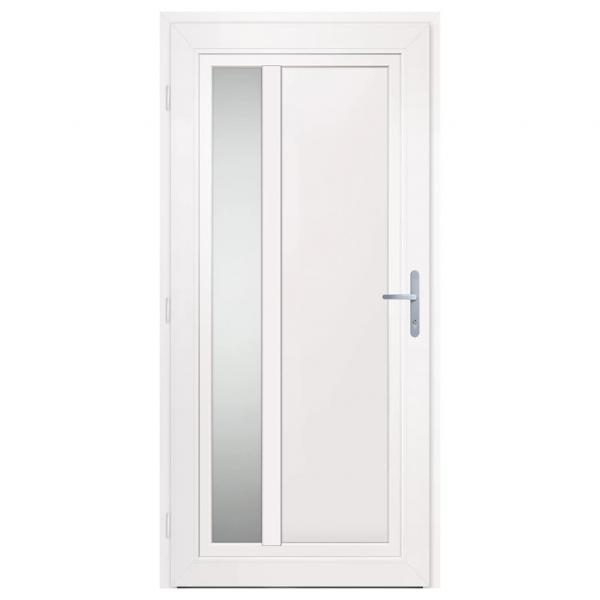 Haustür Weiß 98x208 cm PVC
