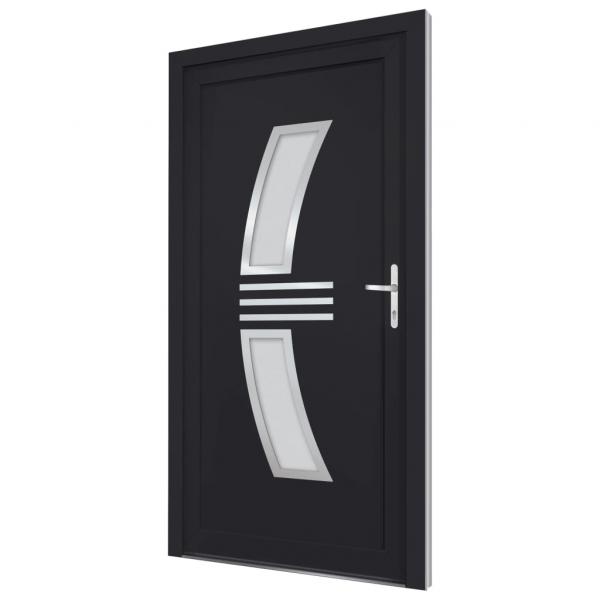 Haustür Anthrazit 108x208 cm PVC