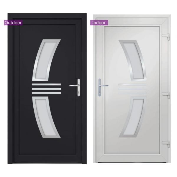 Haustür Anthrazit 108x208 cm PVC