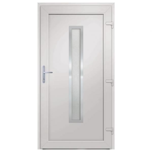 Haustür Weiß 98x190 cm PVC
