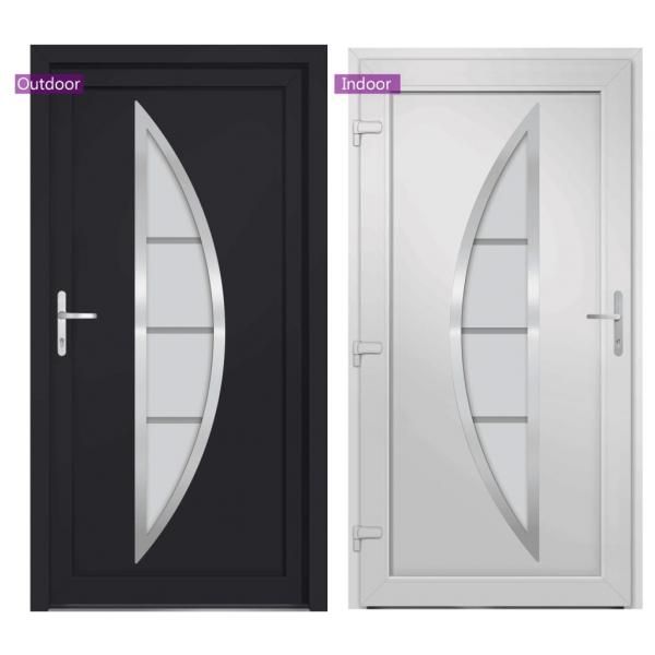 Haustür Anthrazit 108x208 cm PVC