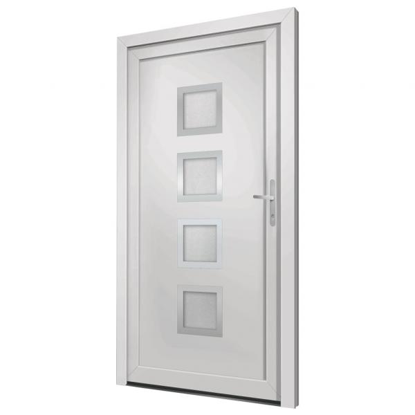Haustür Weiß 98x208 cm PVC
