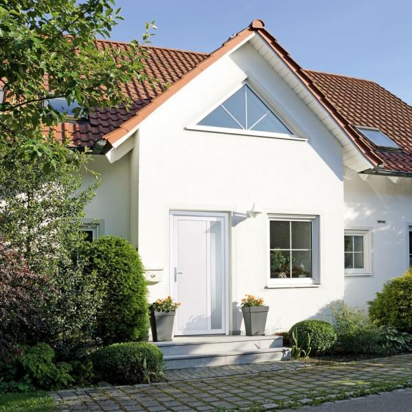 ARDEBO.de - Haustür Weiß 98x200 cm PVC