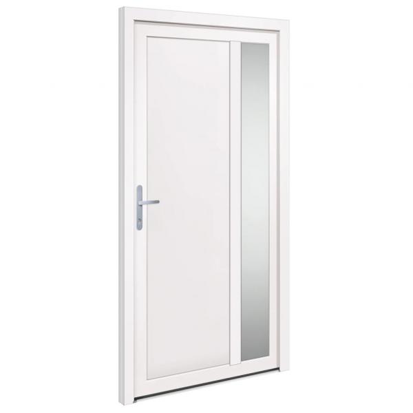 Haustür Weiß 108x208 cm PVC