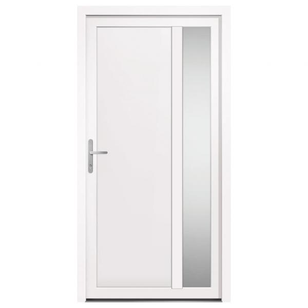 Haustür Weiß 108x208 cm PVC
