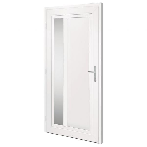 Haustür Weiß 108x208 cm PVC