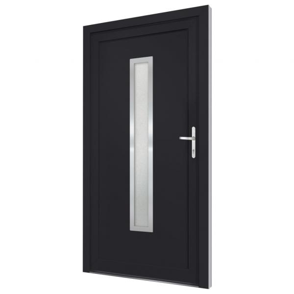 Haustür Anthrazit 98x200 cm PVC