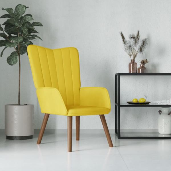 ARDEBO.de - Relaxsessel Senfgelb Samt