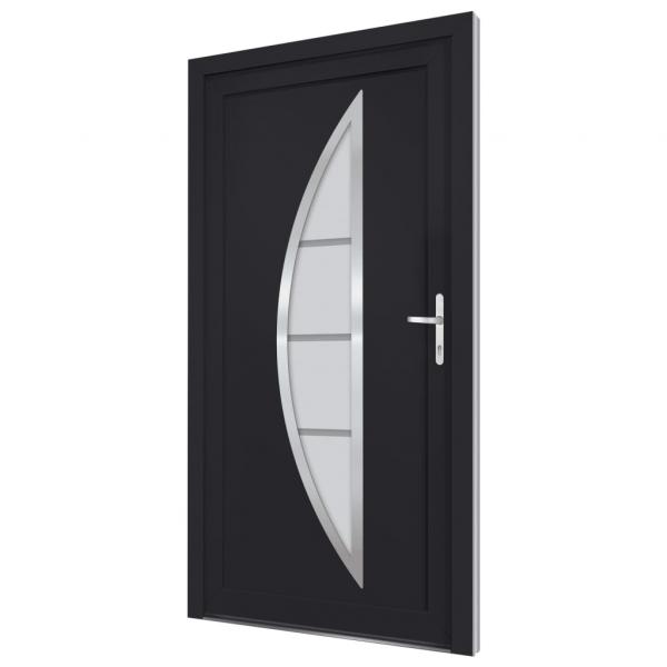 Haustür Anthrazit 98x200 cm PVC