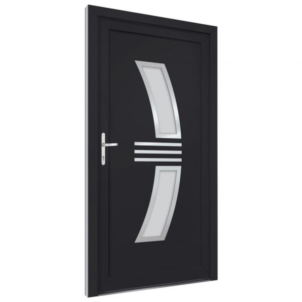 Haustür Anthrazit 98x208 cm PVC