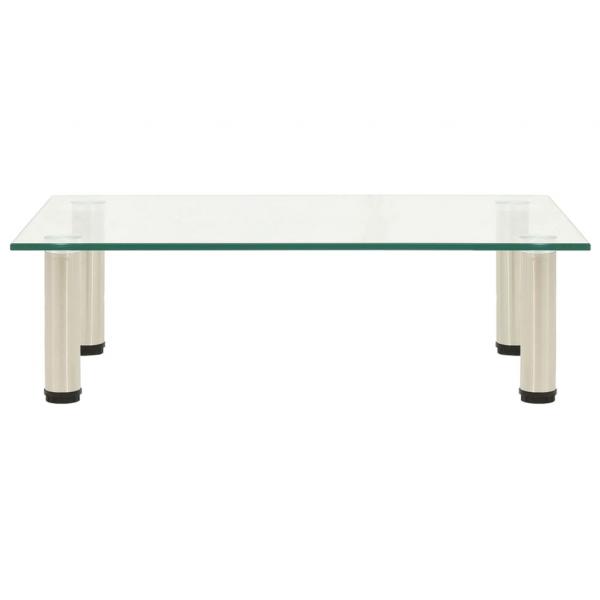 TV-Tisch 60x35x17 cm Transparentes Hartglas