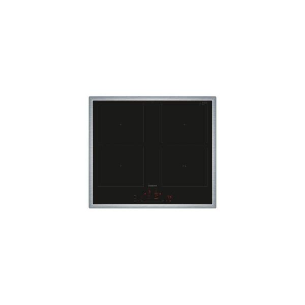 ARDEBO.de Siemens ED645HQC1E iQ500 Autarkes Induktionskochfeld, Glaskeramik, 58,3 cm breit, 17 Leistungs-Stufen powerBoost, Quick start, Edelstahlrahmen, schwarz