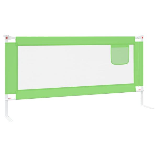 Kleinkind-Bettschutzgitter Grün 190x25 cm Stoff