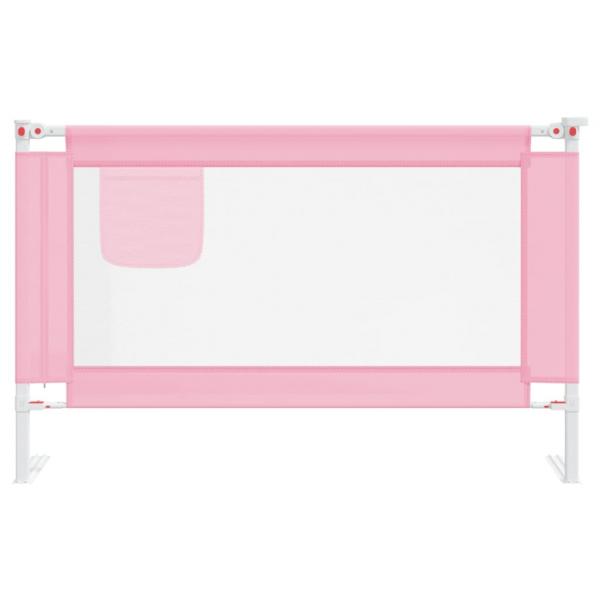 Kleinkind-Bettschutzgitter Rosa 120x25 cm Stoff