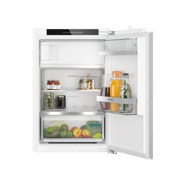ARDEBO.de Siemens KI22LADD1 iQ500 Einbaukühlschrank mit Gefrierfach, Nischenhöhe: 88 cm, 119 L, Festtürtechnik, hyperFresh, Home Connect, weiß