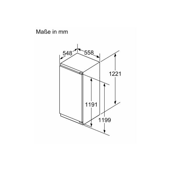 Siemens KI42LADD1 iQ500 Einbaukühlschrank mit Gefrierfach, Nischenhöhe 122,5 cm, 187 L, Festtürtechnik, hyperFresh, Super Cooling, soft Closing, weiß *ANGEBOT*