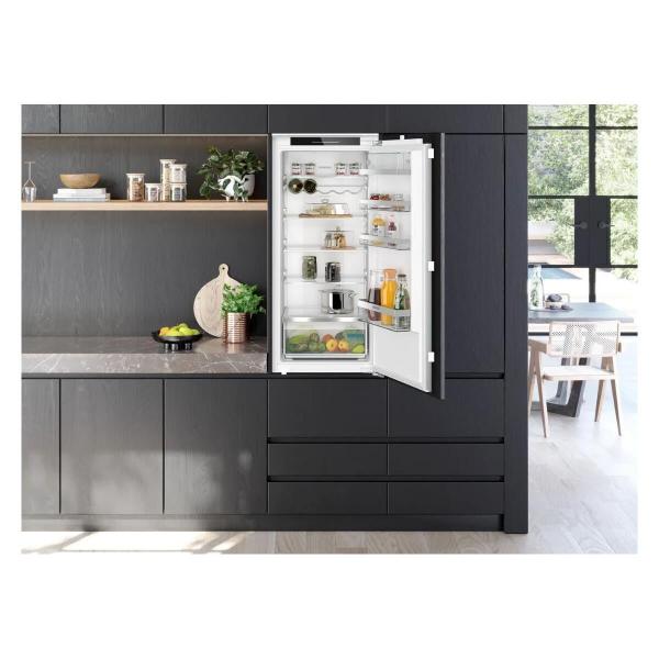 Siemens KI41RADD1 iQ500 Einbaukühlschrank, Nischenhöhe 122,5 cm, 204 L, Flachscharnier, Super Cooling, hyperFresh, weiß