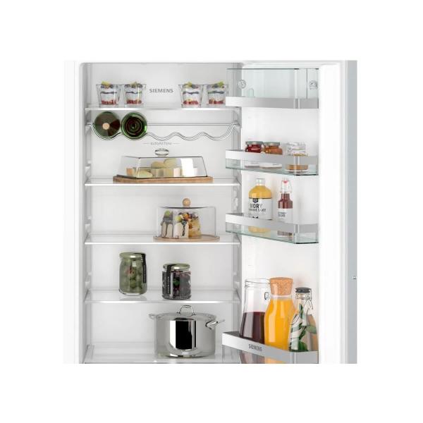 Siemens KI41RADD1 iQ500 Einbaukühlschrank, Nischenhöhe 122,5 cm, 204 L, Flachscharnier, Super Cooling, hyperFresh, weiß